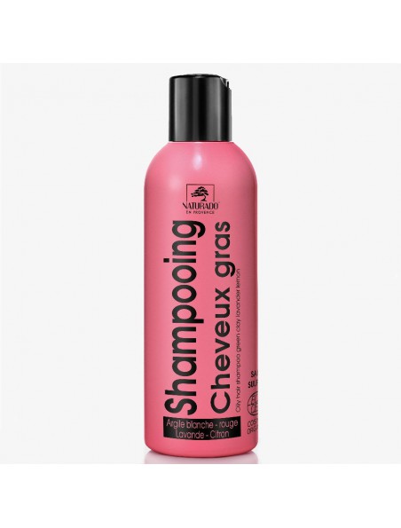 Shampooing Cheveux gras bio - Argile, Lavande et Citron 200 ml - Naturado