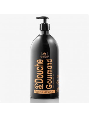 Image de Gel Douche Gourmand XXL Bio - Pêche Abricot 1 Litre - Naturado via Déodorant solide 25 g - Fresh Up Pachamamaï