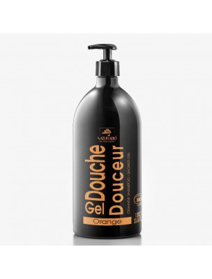 Image de Gel Douche Douceur XXL Bio - Orange 1 Litre - Naturado via Savon Noir Hammam Bio - 600g - Naturado