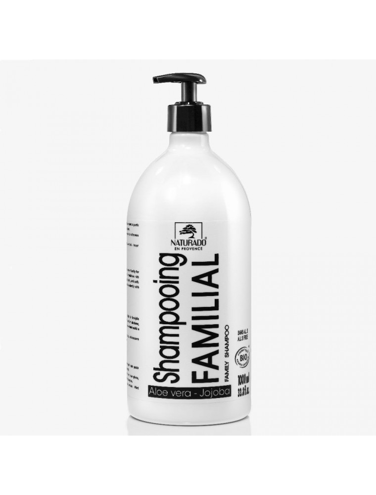 Shampooing Familial XXL Bio - Aloe vera et Jojoba 1 Litre - Naturado Shampooing Familial XXL Bio - Aloe vera et Jojoba 1 Litre - Naturado