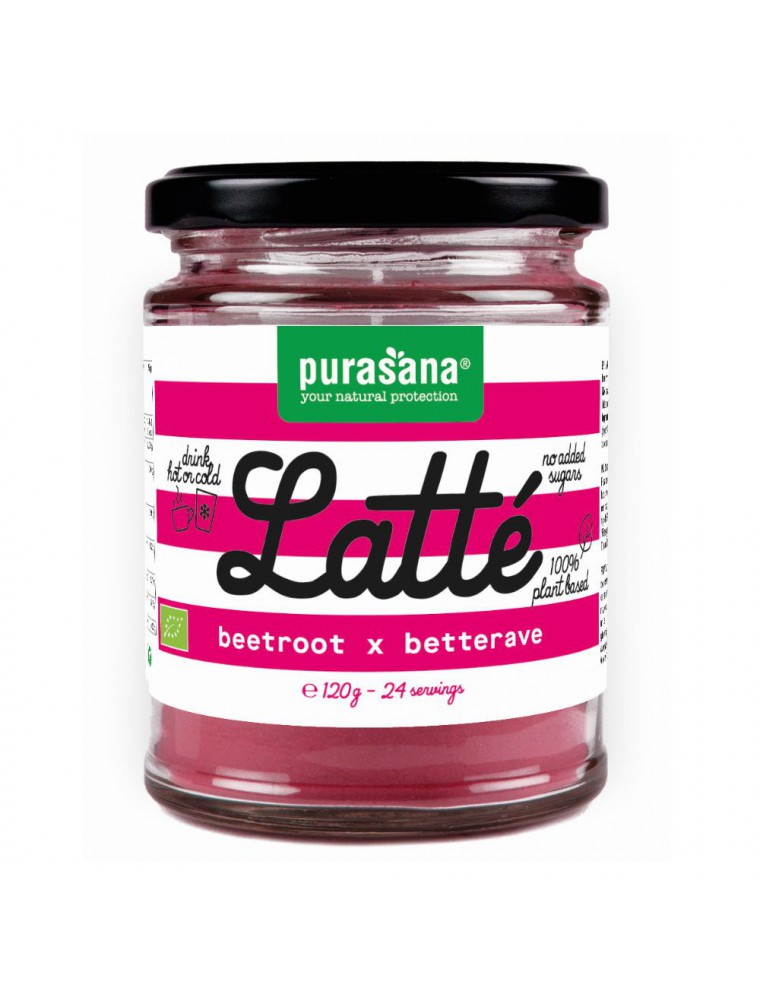 Latté Bio - Betterave rouge 120 g - Purasana Latté Bio - Betterave rouge 120 g - Purasana
