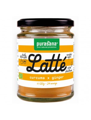 Image de Latté Bio - Curcuma Gingembre 120 g - Purasana via Latté Bio - Gingembre Curcuma - Purasana