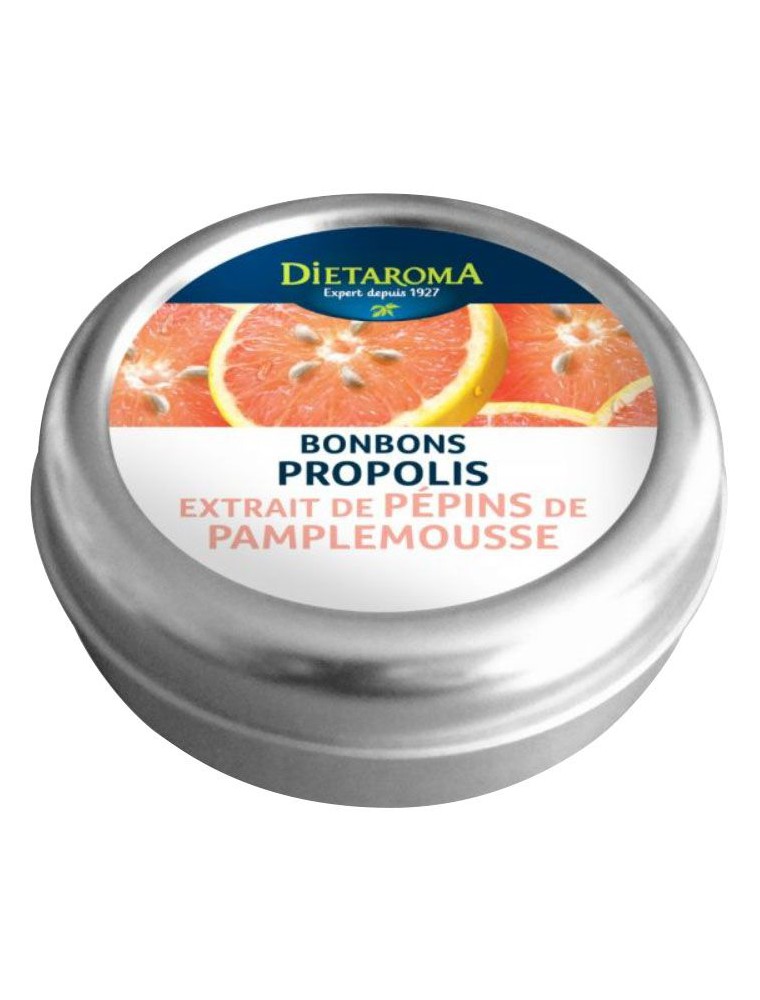 Image principale de la modale pour Propolis et Extrait de pépins de pamplemousse Bonbons - Immunité 50 g - Dietaroma