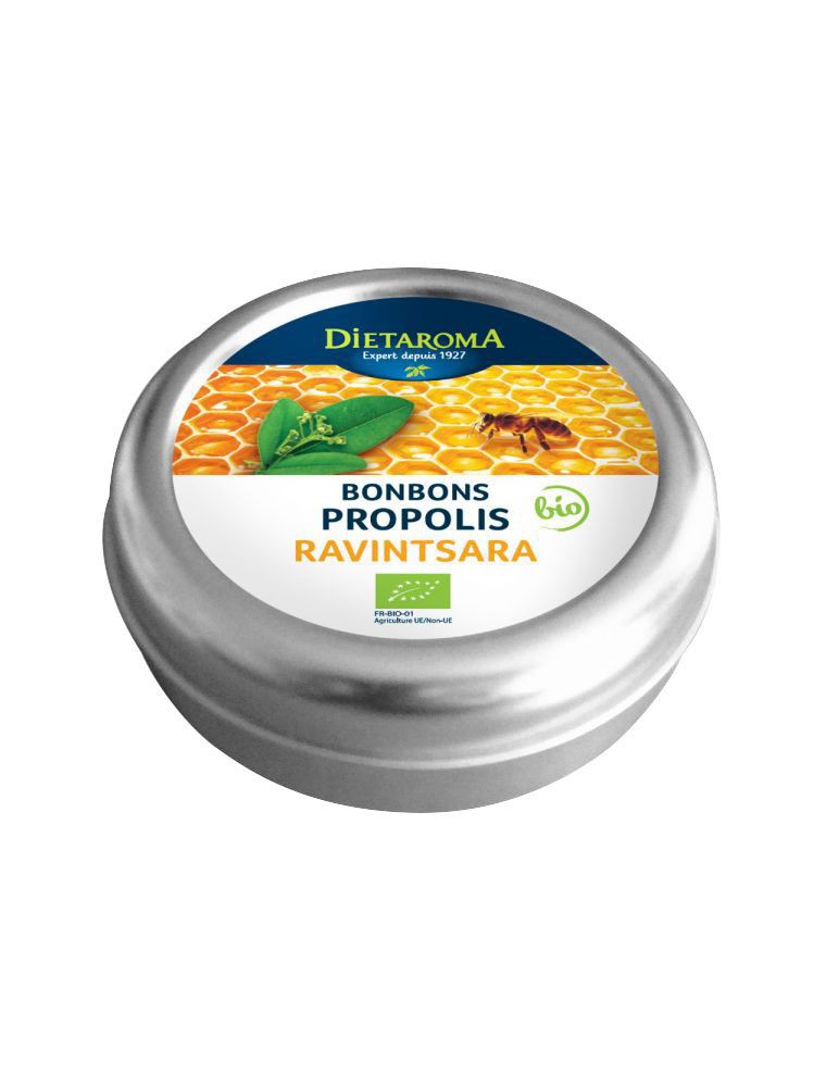 Image principale de la modale pour Propolis et Ravintsara Bio Bonbons - Pour la gorge 50 g - Dietaroma