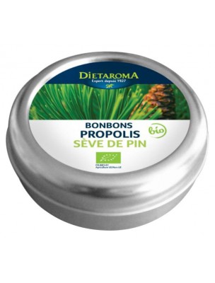 Image de Propolis et Sève Pin Bio Bonbons Pour la gorge 50g Dietaroma depuis Achetez les produits Dietaroma à l'herboristerie Louis (3)