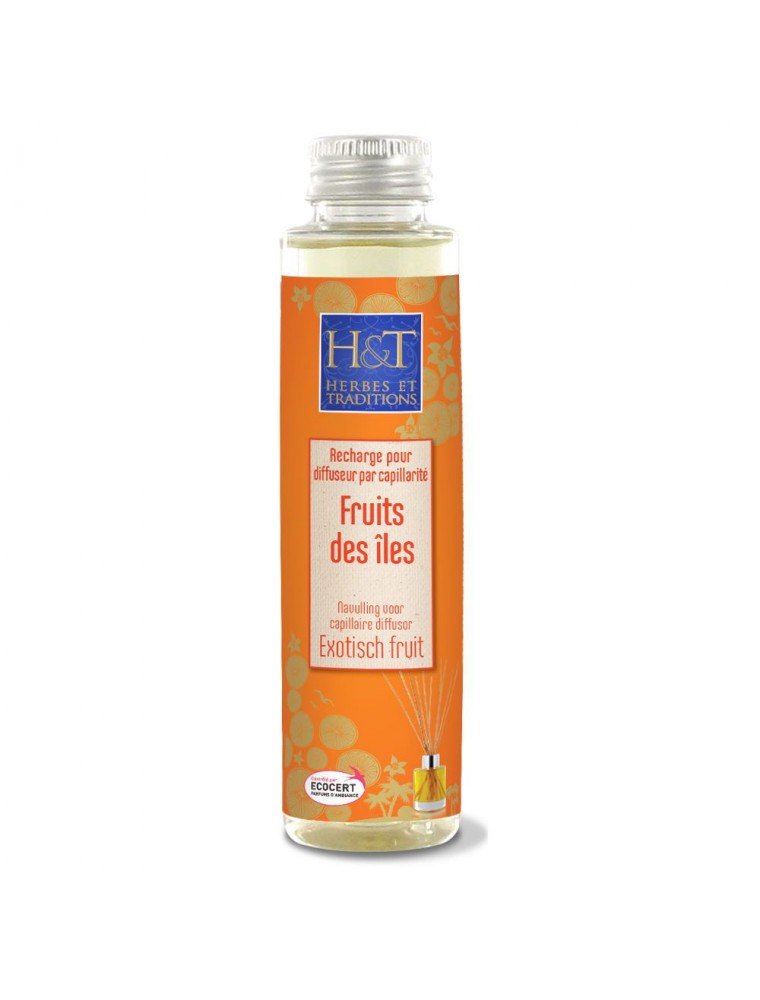 Fruits des îles Bio - Recharge pour Diffuseur par capillarité 100 ml - Herbes et Traditions Fruits des îles Bio - Recharge pour Diffuseur par capillarité 100 ml - Herbes et Traditions