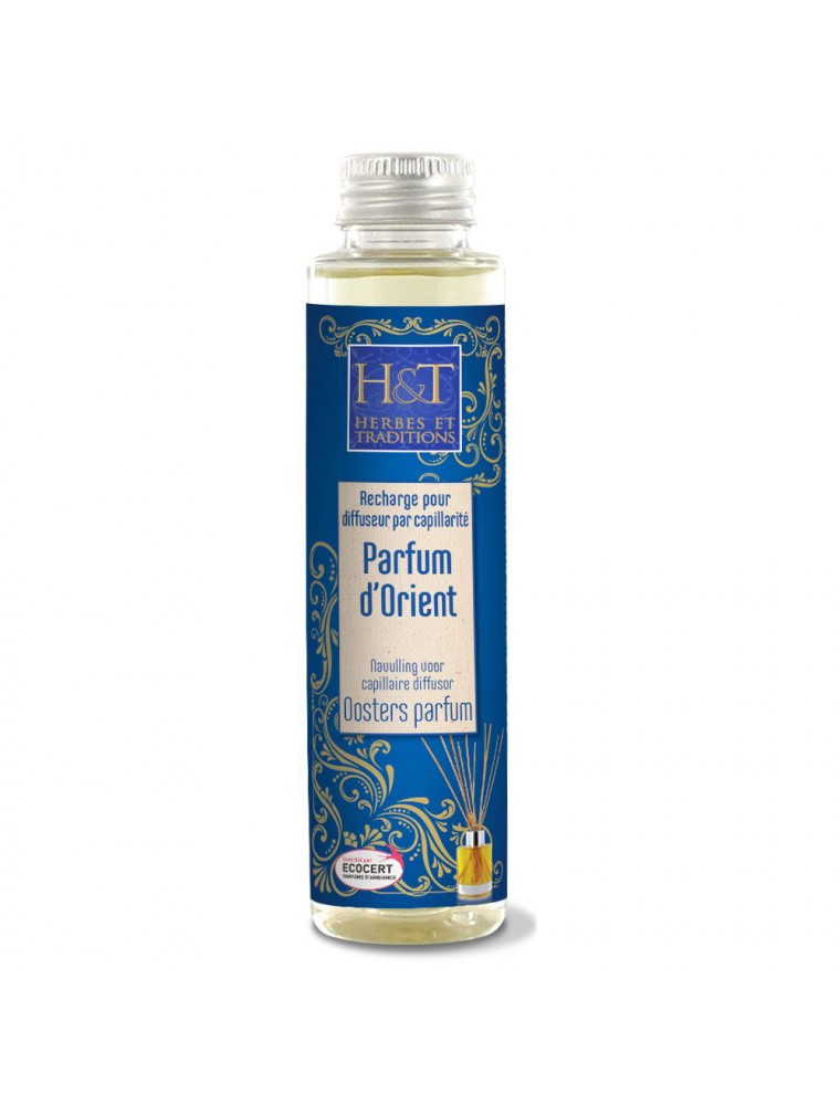 Parfum d'orient Bio - Recharge pour Diffuseur par capillarité 100 ml - Herbes et Traditions Parfum d'orient Bio - Recharge pour Diffuseur par capillarité 100 ml - Herbes et Traditions