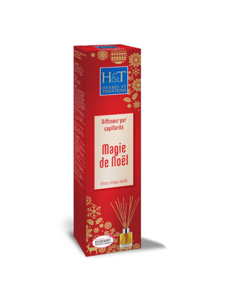 Magie de Noël Bio - Diffuseur par capillarité et recharges 100 ml - Herbes et Traditions Magie de Noël Bio - Diffuseur par capillarité et recharges 100 ml - Herbes et Traditions