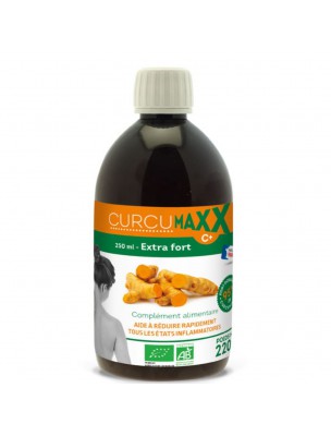 Image de Curcumaxx C+ Bio 95% - Curcuma Extra Fort 250 ml - Curcumaxx depuis Curcuma : boostez votre santé avec nos produits naturels