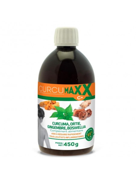 Image principale de Curcumaxx C+ Ortie, Gingembre et Boswellia - Articulations 500 ml - Curcumaxx