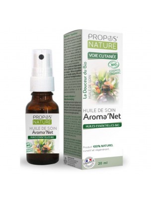 Image de Aroma'Net Huile de Soin Bio - Peau 20 ml - Propos Nature via Levure de bière revivifiable ? Purasana