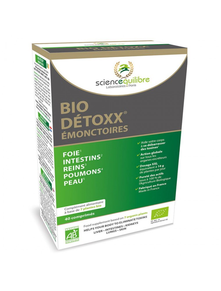 Bio Détoxx - Emonctoires 40 comprimés - Sciencequilibre