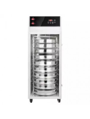 Image de Stainless steel dehydrator Pro 1500 W 10 round grids of 30,5 cm diameter with internal rotation and digital control depuis Electric dehydrators for preserving food and its contents