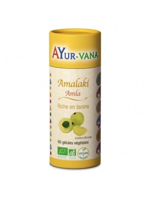 Image de Amalaki Bio - Tonique 60 gélules - Ayur-Vana depuis Plantes en gélules - Achat en ligne | PhytoZwell