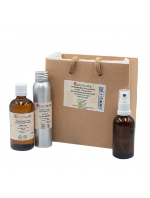 Image de Gentle organic make-up remover kit - Cornflower and Jojoba - Bioflore via Buy Organic Matte Eyeshadow - Old Gold Pink 204 3 grams - Zao