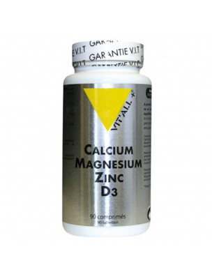 Image de Calcium Magnesium Zinc D3 - Healthy Bone 90 tablets - Vit'all+ depuis Natural capsules and tablets (3)