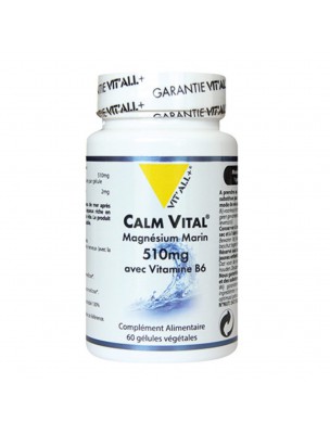 Image de Calm Vital - Marine Magnesium 60 vegetarian capsules - Vit'all+ depuis The richness of magnesium in different forms