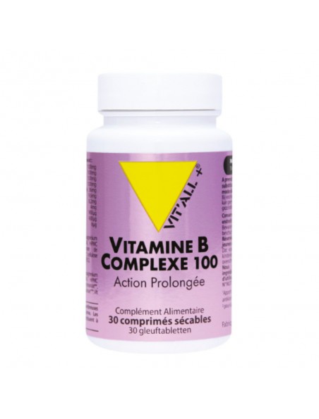 Image principale de Vitamine B Complexe 100 - Vitamines 30 comprimés - Vit'all+