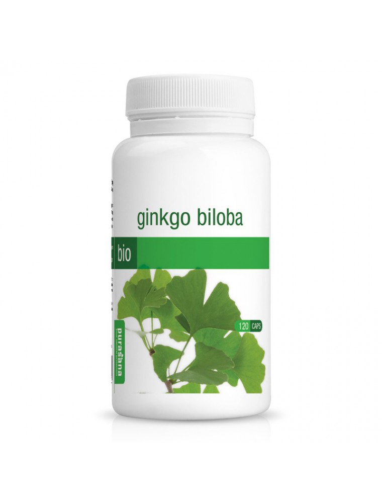 Image principale de la modale pour Ginkgo Bio - Circulation et Mémoire 70 gélules - Purasana