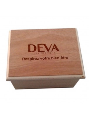 Image de Coffret Bois Vide - Florithérapie 6 emplacements - Deva via Cycle féminin Bio - Spray 15 ml - Deva