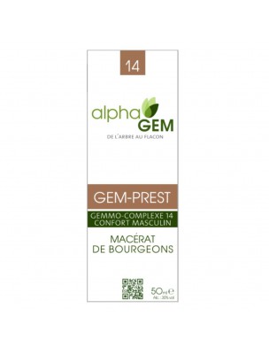 Image 27549 supplémentaire pour Gem-Prest Complexe n°14 Bio - Confort masculin 50 ml - Alphagem