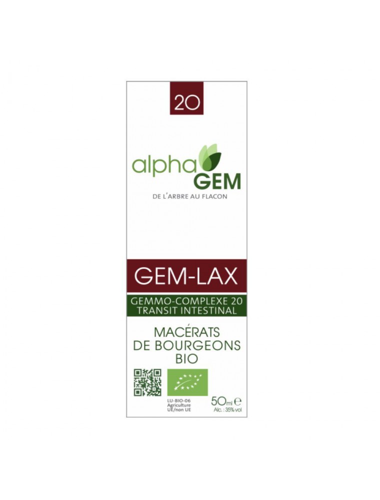 Image principale de la modale pour Gem-Lax Complexe n°20 Bio - Transit 50 ml - Alphagem