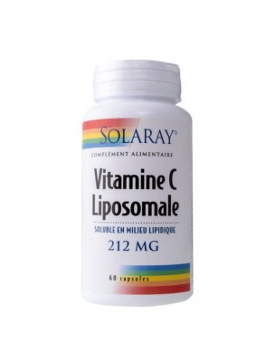 Image de Vitamine C liposomale - Tonus 60 capsules - Solaray via Vitamine C 1000 mg - Solaray - Tonus 100 comprimés