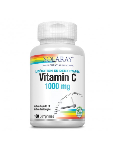 Image principale de Vitamine C 1000 mg - Tonus 100 comprimés - Solaray