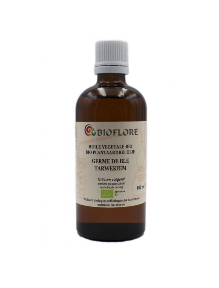 Huile végétale de Germe de Blé Bio - Extrait CO2 Ingrédient anti-âge 100 ml - Bioflore Huile végétale de Germe de Blé Bio - Extrait CO2 Ingrédient anti-âge 100 ml - Bioflore