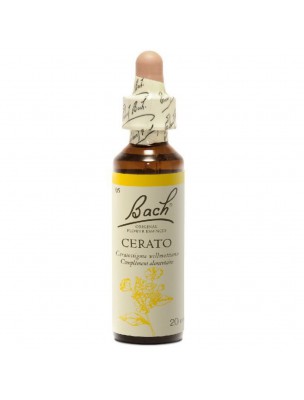 Image de Cerato (Plumbago) N°5 - Confiance 20 ml - Fleurs de Bach Original via Confiance & Sérénité Bio C6 - Spray Fleurs de Bach 20 ml - Biofloral