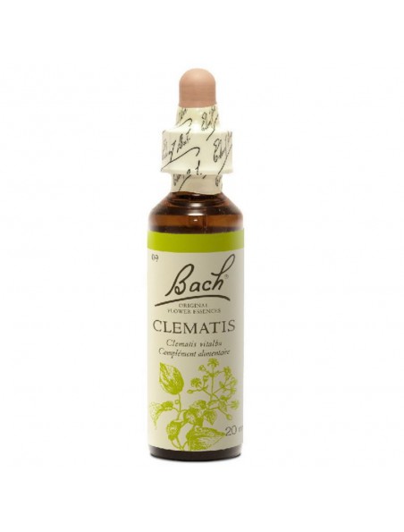 Clematis (Clématite) N°9 - Inattention 20 ml - Fleurs de Bach Original Clematis (Clématite) N°9 - Inattention 20 ml - Fleurs de Bach Original