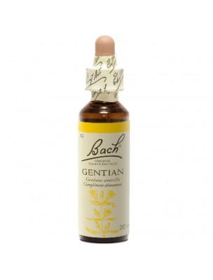 Image de Gentian (Gentiane) N°12 - Doute et Abattement 20ml - Fleurs de Bach Original depuis Achetez les produits Bach à l'herboristerie Louis
