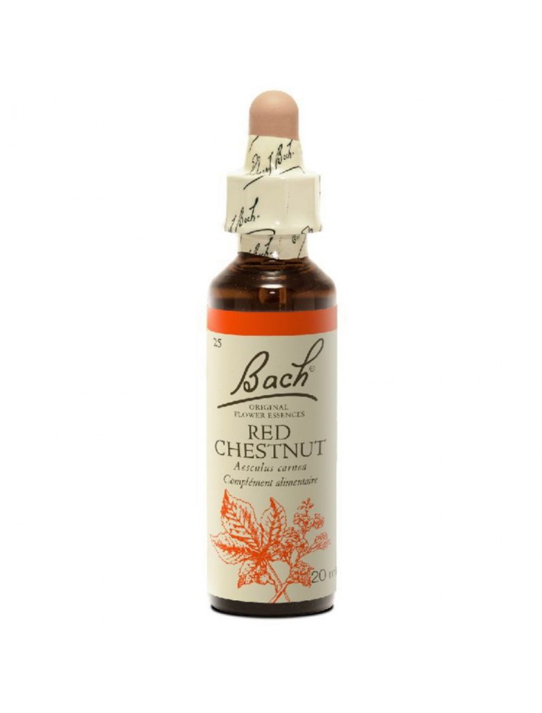 Red Chestnut (Châtaigne rouge) N°25 - Craintes pour ses proches 20ml - Fleurs de Bach Original
