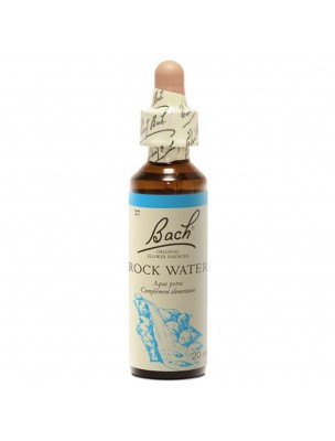 Image de Rock Water (Eau de Roche) N° 27 - Dur envers soi 20ml - Fleurs de Bach Original depuis Achetez les produits Bach à l'herboristerie Louis