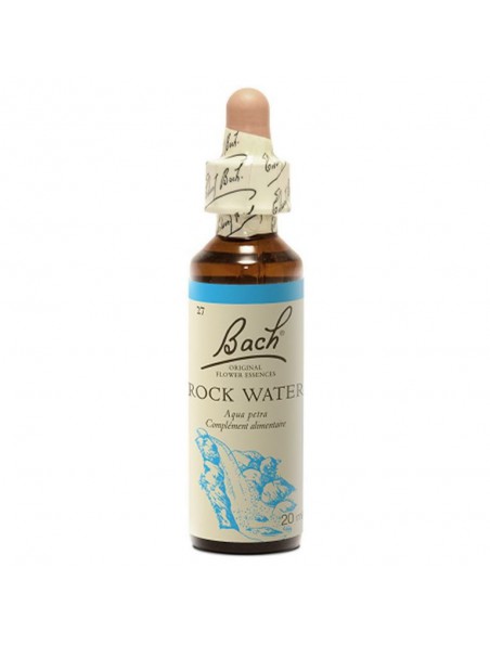 Image principale de Rock Water (Eau de Roche) N° 27 - Dur envers soi 20ml - Fleurs de Bach Original