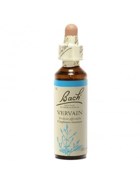 Vervain (Verveine) N°31 - Révolté contre les injustices 20ml - Fleurs de Bach Original Vervain (Verveine) N°31 - Révolté contre les injustices 20ml - Fleurs de Bach Original