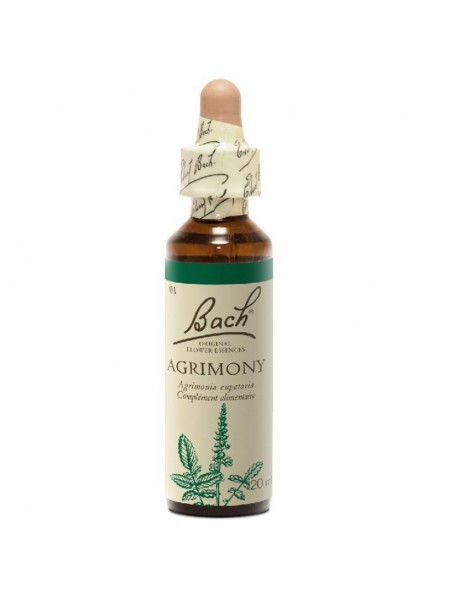 Agrimony (Aigremoine) N°1 - Cache ses soucis 20 ml - Fleurs de Bach Original Agrimony (Aigremoine) N°1 - Cache ses soucis 20 ml - Fleurs de Bach Original