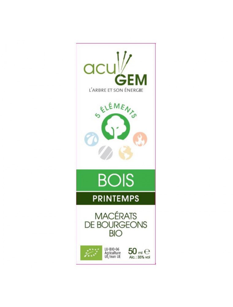 Image principale de la modale pour Acugem Bois Bio - Printemps 50 ml - Alphagem