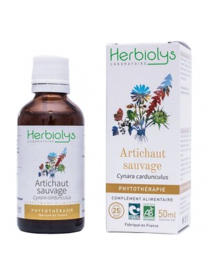 Image de Artichaut sauvage Bio - Digestion et Circulation Teinture-mère de Cynara cardunculus 50 ml - Herbiolys via Lilas Macérât de Bourgeon Bio - Circulation - Equi-Nutri