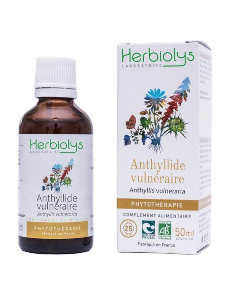 Image principale de Anthyllide vulnéraire Bio - Digestion et Peau Teinture-mère d'Anthyllis vulneraria 50 ml - Herbiolys