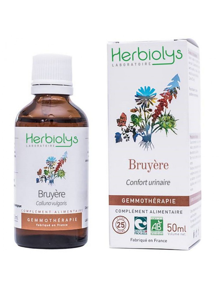 Image principale de la modale pour Bruyère Macérât de bourgeon Bio - Confort urinaire 50 ml - Herbiolys