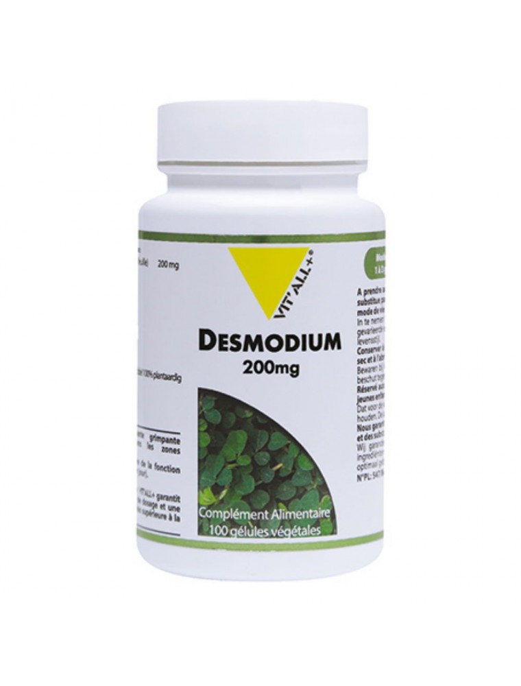 Desmodium 200 mg - Draineur hépatique 100 gélules végétales - Vit'all+