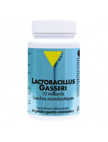 Image principale de Lactobacillus gasseri 10 milliards - Immunité 60 comprimés - Vit'all+