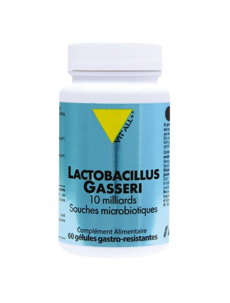 Achetez Lactobacillus gasseri 10 milliards - Immunité 60 comprimés - Vit'all+ à l'herboristerie Louis Image principale de Lactobacillus gasseri 10 milliards - Immunité 60 comprimés - Vit'all+