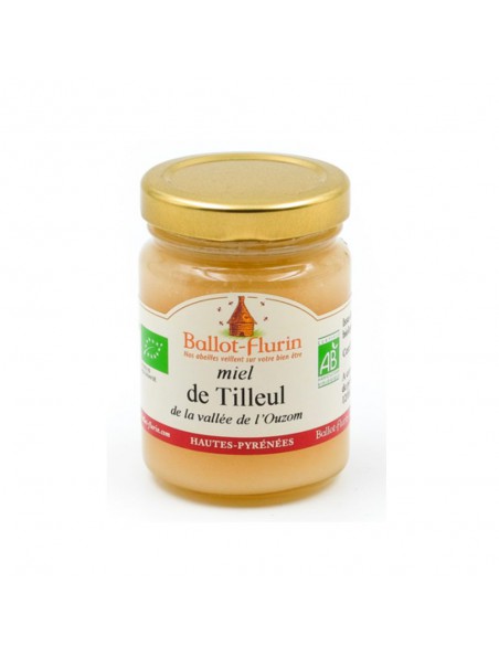 Miel de Tilleul Bio 125g - Parfumé et fleuri, nuit paisible, digestion - Ballot-Flurin