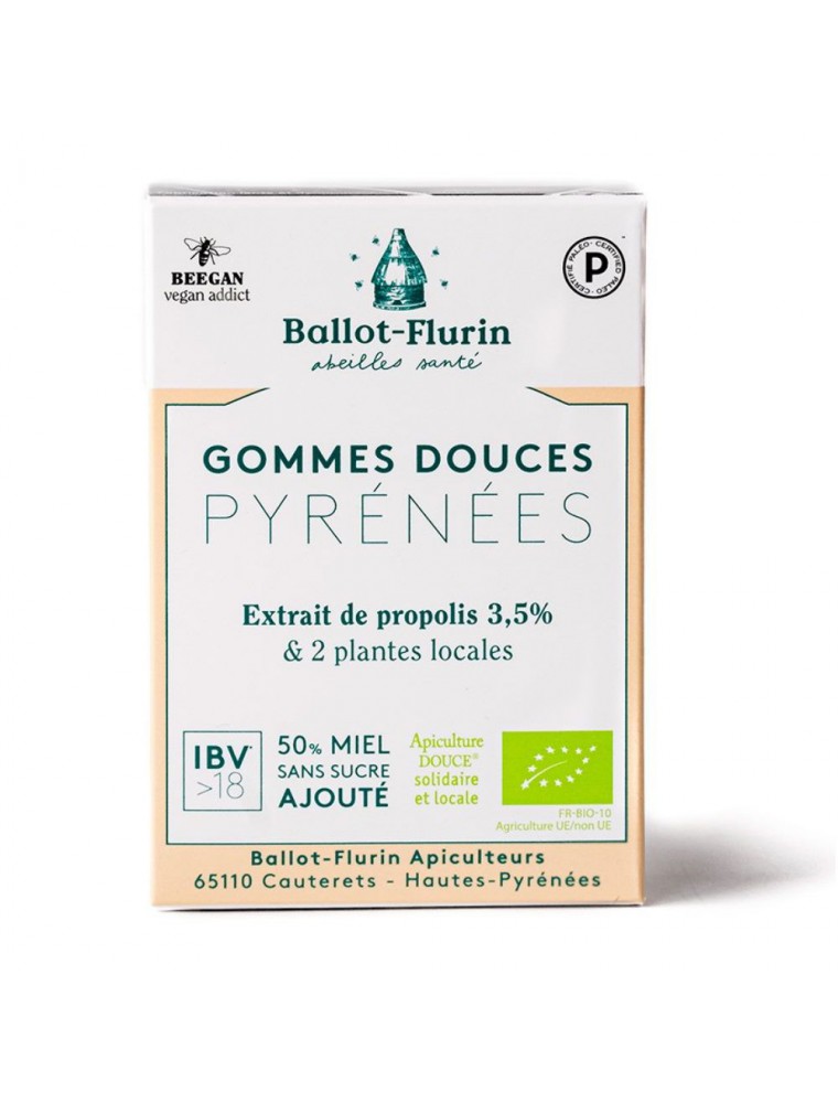 Gommes Douces des Pyrénées Bio - Propolis 30g - Ballot-Flurin Gommes Douces des Pyrénées Bio - Propolis 30g - Ballot-Flurin