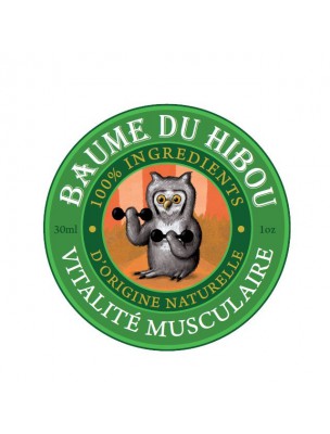 Image de Muscle vitality Bio - Prepares the muscles and calms the pains 30 ml - Baume du hibou depuis The natural and organic balms of the herbalist's shop