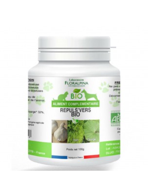 Image de Répuls'vers Bio - Chiens et Chats 100g - Floralpina depuis Produits naturels pour la digestion et le foie de vos animaux