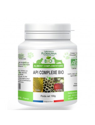 Image de Api'Complexe Bio - Immunité Chiens et Chats 100g - Floralpina depuis Produits naturels pour animaux – Phytothérapie et herboristerie