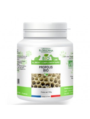 Image de Propolis Bio - Défenses naturelles des Chiens et Chats 100g - Floralpina depuis Achetez les produits Floralpina à l'herboristerie Louis